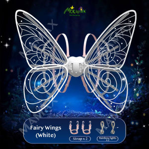 【SG Ready Stock】Kids Wearable Electric Fairy Wings With Lights & Music★Butterfly Flapping Wings✅Princess/Halloween Costume✅Elf/Butterfly/Angel Wings✅