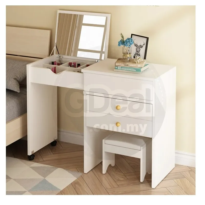 Foldable mirror dressing deals table