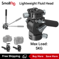SmallRig หัวจ่ายน้ำมันขาตั้งกล้องวิดีโอ (รับน้ำหนักสูงสุด5กก.) พร้อมที่จับยืดได้ (ด้ามจับซ้าย/ขวาและปรับความยาว) Arca Swiss แผ่นปลดเร็วสำหรับกล้อง DSLR ขนาดกะทัดรัดมิเรอร์เลส3457. 