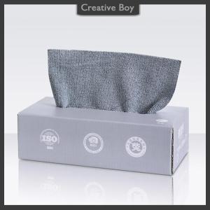 [Creative] 20PCS Box Microfiber Towel Absorbent Kitchen Cleaning Dishcloth Non-stick Oil Dish Rags Napkins Tableware Home Cleaning Towels