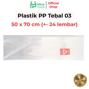Plastik PP Lebar 50 Tebal 03 50x60 50x70 50x80 50x100 Kantong Plastik Bening Transparan