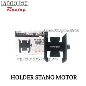 Holder Hp Motor Besi Stang Full Alumunium Dudukan Penahan Hp Holder Spion Motor Universal Penyangga HP Sepeda Motor