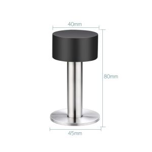 Stainless Steel Karet Stopper / Door Stopper Self-Adhesive / Penahan Pintu Non Punch