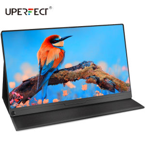 UPERFECT Portable Monitor - 15.6 Inch Full HD 1080P Computer Monitors USB Type-C Dual Speaker Computer Display IPS Eye Care Screen with HDMI Type C for Laptop PC PS4 Xbox Phone Included Smart Case