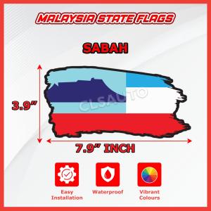 Pelekat Bendera Malaysia (9.6cm) – Malaysia Flag Sticker for Car & Motorcycle | Jalur Gemilang Decal