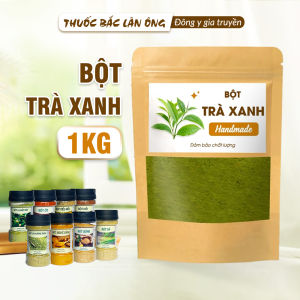 Bột trà xanh nguyên chất 1kg (Tạo hương vị thơm ngon và màu sắc đẹp mắt cho các món ăn và đồ uống)