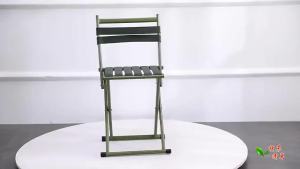 Backrest Folding Chair Outdoor Portable Folding Stool Thickened Small Bench Camping BBQ Chair