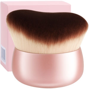 docolor แปรงฟอกผิวแทนเนอร์ขนาด75มม. Kuas Rias ผิวนุ่มวิกผมปลอมแปรงทำผิวแทนไม่มีลายสำหรับรองพื้นครีมทาผิวด้วยตนเองบรอนเซอร์ครีมกันแดดทาที่ทาฟอกผิวแทนกล่องของขวัญ Kuas Rias ผิวหน้าและผิวกาย