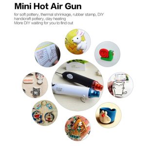 Taffware QST Express Heat Gun Low Watt Electric Hot Air Vinyl 220V 300W Hot Air Gun Mini Blower Murah Impor Alat Pemanas Stiker Wallpaper