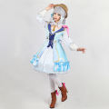 Genshin Impact Kamisato Ayaka Springbloom Missive Cosplay Costume Wig Dress Game New Skin Outfit Inazuma Women Girls. 