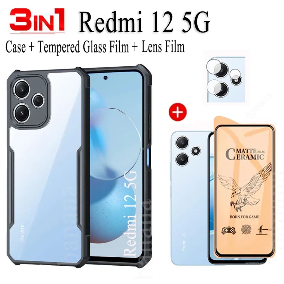 Shockproof Phone Case for Redmi 12 5G 4G Transparent Casing
