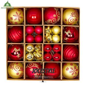 [Jocestyle Mall] 44Pcs Christmas Decorative Balls Xmas Decorative Hanging Ornaments Christmas Hanging Balls for Christmas Tree Decorations