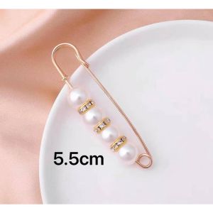 ✅100% Original Amazing Brooch Pearl Looper Fashion Double-Headed Waist Pin Pants Buckle Cardigan Pin