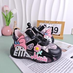 Christmas gifts Halloween Anime Girls Kuromi Casual Shoes Sanrio Spring Autumn New Kawaii Cartoon Running Shoes Youth Fashion Soft Soled Sports Shoes