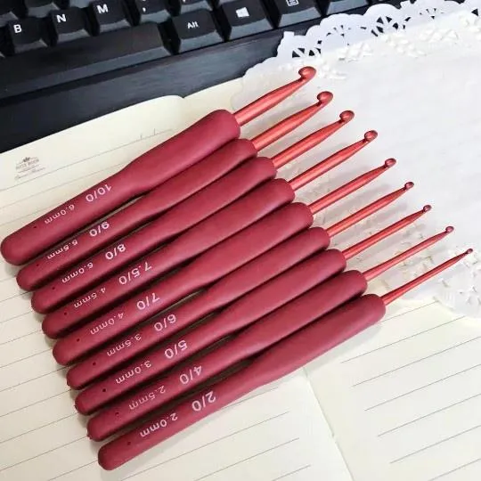 Sewing Notions & Tools Japan Brand Tulip ETIMO Red Crochet Hook Resin  Aluminum Knitting Needles Original Authentic Imported From 1.8 6. From  27,74 €