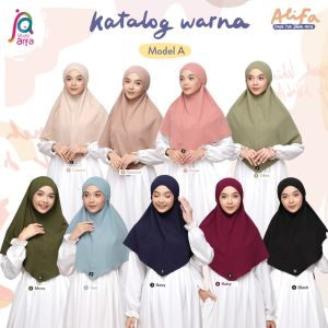 Bergo Tali Alifa Model A oleh Jilbab Arfa
