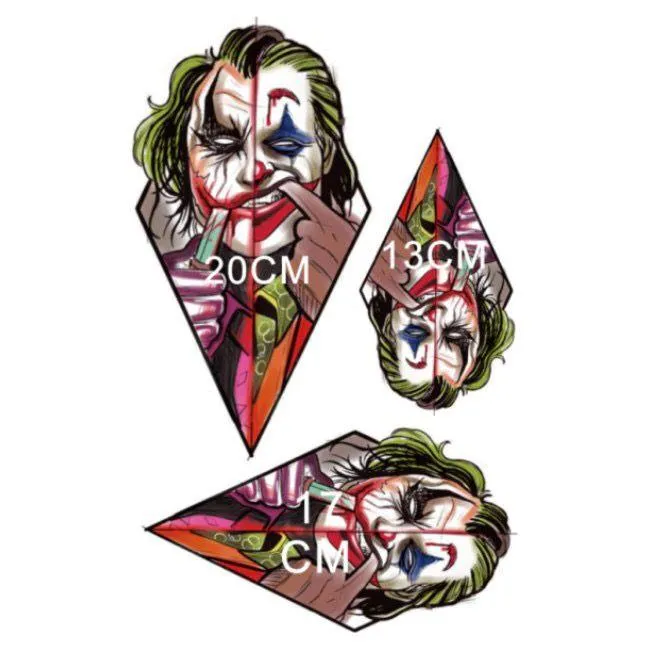 Hình Xăm Tạm Thời Giả Miếng Dán Hình Xăm Đầu Lâu Joker Chú Hề Tatto Tay  Cánh Tay Chân Nghệ Thuật Thân Thể Hổ Con Cú Tatoo Chống Nước Hình Xăm /