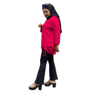 Atasan wanita tangan 7/8 model Kimono bahan katun kombed 24s | Kaos Polos Tunik serut Kekinian