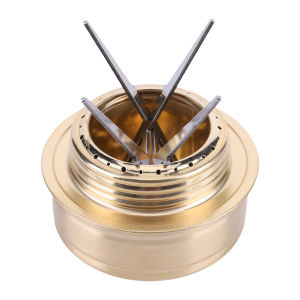 Aluminum Mini Alcohol Stove for Camping and Hiking with Stable Four-Corner Support and Easy Ignition