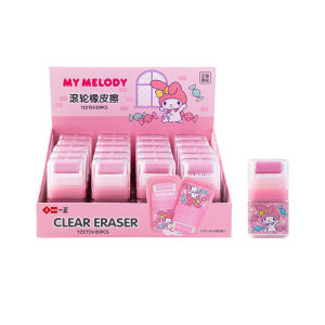Sanrio Eraser for Students Cartoon Cute Kuromi Cinnamoroll My Melody Hello Kitty Pompompurin Roller Storage Eraser Gift