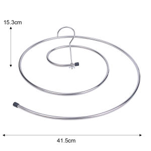 Stainless Spiral Clothes Rack Organizer Space Saving Rotating Blanket Drying Hanger Tool