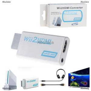 [COD] Abulaia 1PC Wii TO HDMI Adapter 2HDMI Full HD Converter อะแดปเตอร์สัญญาณเสียงสำหรับ PC HDTV