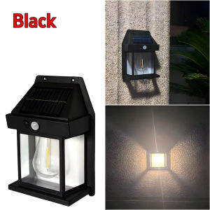 Kebidumei Năng lượng mặt trời ngoài trời Đèn tường chống thấm nước đèn sợi Tungsten đèn cảm ứng hộ gia đình Đèn gắn tường trong vườn biệt thự đèn ngủ