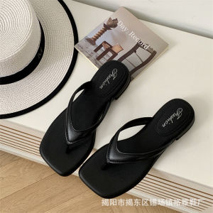 WomenS Summer New Fashion Versatile Flat-Toe Low-Heel Beach Sandals Ins Simple Trendy