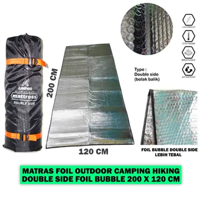 Matras Alumunium Foil 200x120 Waterproof Camping Ultralight Outdoor Hiking Survival