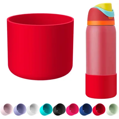 Silicone Water Bottle Boot for Owala 24oz 32oz 40oz Anti-Slip Protective Sleeve Bottom Bumper Protector for FreeSip Twist and Flip Stainless Steel Water Bottles