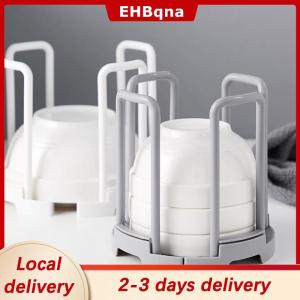 [COD]  HOT SALE Ship within 24 hours Retractable Desktop Bowl Holder Kitchen Organizer Plastic Drain Water Cup Shelf Cabinet Dishes Storage Rack Plate Storage Tool