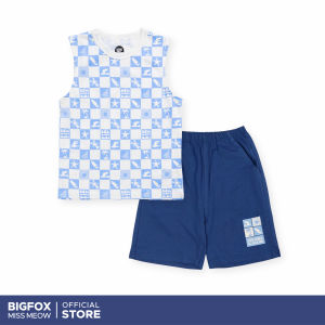 [Bộ BT ba lỗ 06 311] Bộ ba lỗ bé trai size đại Bigfox Miss Meow mặc nhà mùa hè vải cotton cho trẻ em nam 3-11 tuổi