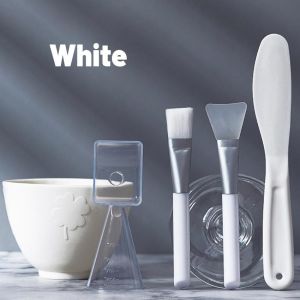 5Pcs Silikon Mangkok Masker Wajah Premium Mask Tool Set Peralatan Masker DIY Mangkok Spatula Kuas Dengan Kuas Sendok Dan Cangkir Ukur - Set Alat DIY Mangkok Masker Silikon