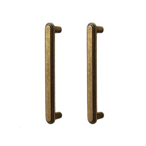 2Pcs Retro Drawer Pulls Heavy Duty Construction Professional Furniture Hardware Smooth Grip Simple Install for Home