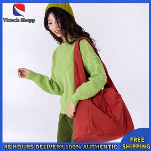 Vktech Lightweight Nylon Hobo Bag for Women Casual Shoulder Bag with Drawstring Closure for Work and Travel