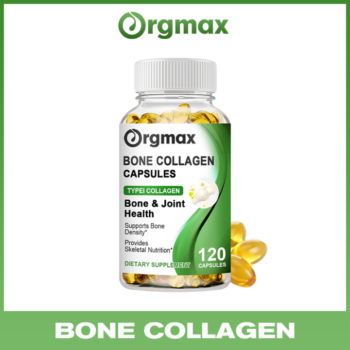 Orgmax Collagen Bone Capsules Formula With Calcium Magnesium For Strong