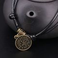 XZCXC Men Ankle Chain Bracelet Sandal Personality South Black Rope Foot Jewelry Foot Chain 12 Constellations Anklet. 