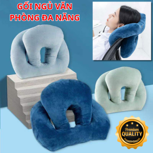Gối văn phòng ngủ trưa đa năng 3 trong 1. Đệm gối ngủ đa năng (kê đầu kê cổ tựa lưng ôm ngủ trưa) êm ái tiện lợi