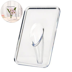 Christmas gift 【AYLMER】 Acrylic Photo Frame Vase Modern Hydroponic Flower Vase Desktop Plant Holder Ornament Home Gift Wedding Table Center Decor