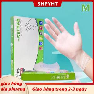 [COD] SHPYHT Giao hàng địa phương 60 cái hộp Cao Su Miễn Phí Găng Tay TPE Găng Tay Dùng Một Lần Trong Suốt Không Trượt Axit Làm Việc An Toàn Thực Phẩm Cấp Hộ Gia Đình Làm Sạch Găng Tay