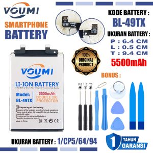 VOUMI BL-49TX Baterai Battery Double Power high Capacity Infinix Note30 4G X6833B & Note 30 5G X6711