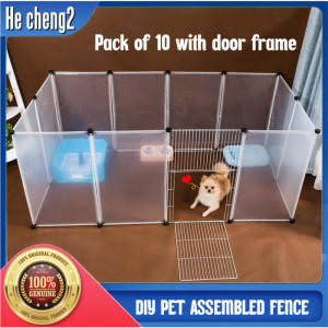 Pet Playpen with door 10PCS  Animal Pen DIY Pet Fence Indoor
