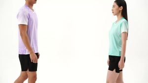 Badminton uniform set for men and women short-sleeved quick-drying breathable childrens table tennis tennis skirt pants volleyball jersey team uniform with printing
