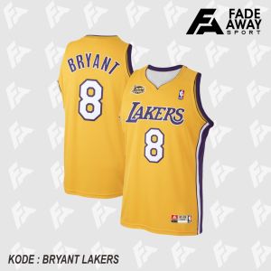 JERSEY BASKET BRYANT #8 LOS ANGELES LAKERS KUNING