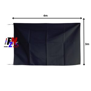 Bendera Polos Hitam Poliester Peles Super Jumbo (8m)