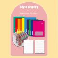 10PCS Writing Composition notebook 80 Leaves A5 grade 1-5 School YARN Waterproof 10Colors notepad. 