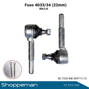 2PCS/SET Fuso 4D33 4D34 TIE ROD END ASSEMBLY 22mm RH/LH SE-7230 MB-309711/12
