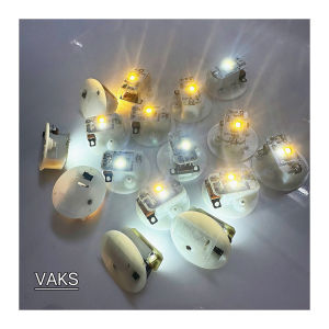 Combo 5 Đèn LED LẮP RÁP 3.5cm dùng pin- đổi màu sau 1 lần RUNG CHẠM 3 chế độ màu: VÀNGTRẮNGcả 2 MÀU cùng sáng
