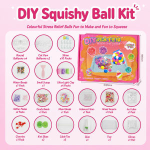 DIY Bola Ais Mainan Kreatif Set Bahan Buatan Tangan Hadiah Kanak Kanak Perempuan Mainan Murid Sekolah DIY Ice Ball Kit Stress Relief Squishy Toy Slime Set Creative Craft Kids Girls Student Gift Popular Viral Toy 炒冰手作球手工diy材料包制作猫爪捏捏乐女孩玩具网红小学生礼物 E067
