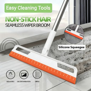 Magic Silicone Broom Lengthen Floor Cleaning Squeegee Pet Hair Dust Brooms Bathroom Floor Wiper Hous